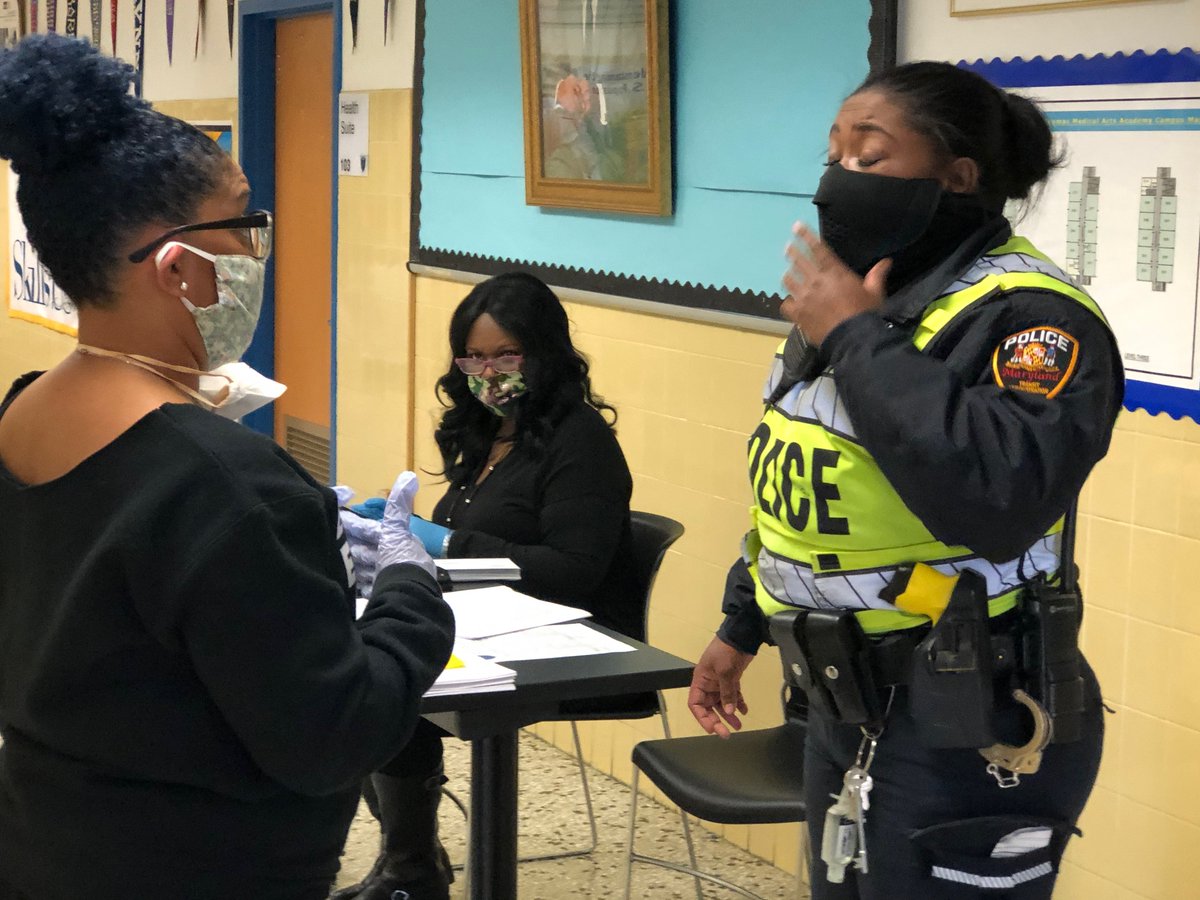 BaltCitySchools's tweet photo. Our IT staffers prepared for the deployment of Chromebooks at Vivien T. Thomas Medical Arts Academy by programming more than 100 computers 💻 https://t.co/c13GJCyRIQ