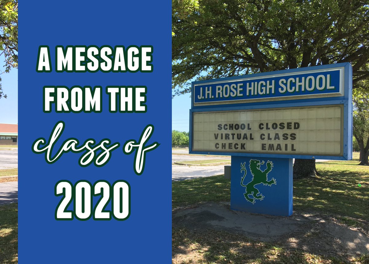 RampantLines's tweet photo. A Message from the Class of 2020 • Watch the full video on our website, Instagram, or Facebook accounts! https://t.co/yW23Du3s7v
