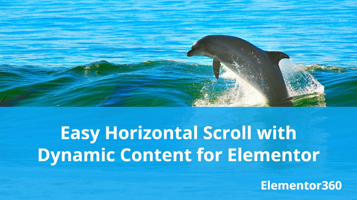 elementor360's tweet image. This video discusses ways to prepare your content for horizontal scrolling and shows how to enable horizontal scrolling using Dynamic Content for Elementor.

e360.co/easy-horizonta…

#dynamiccontentforelementor #elementor #elementor360