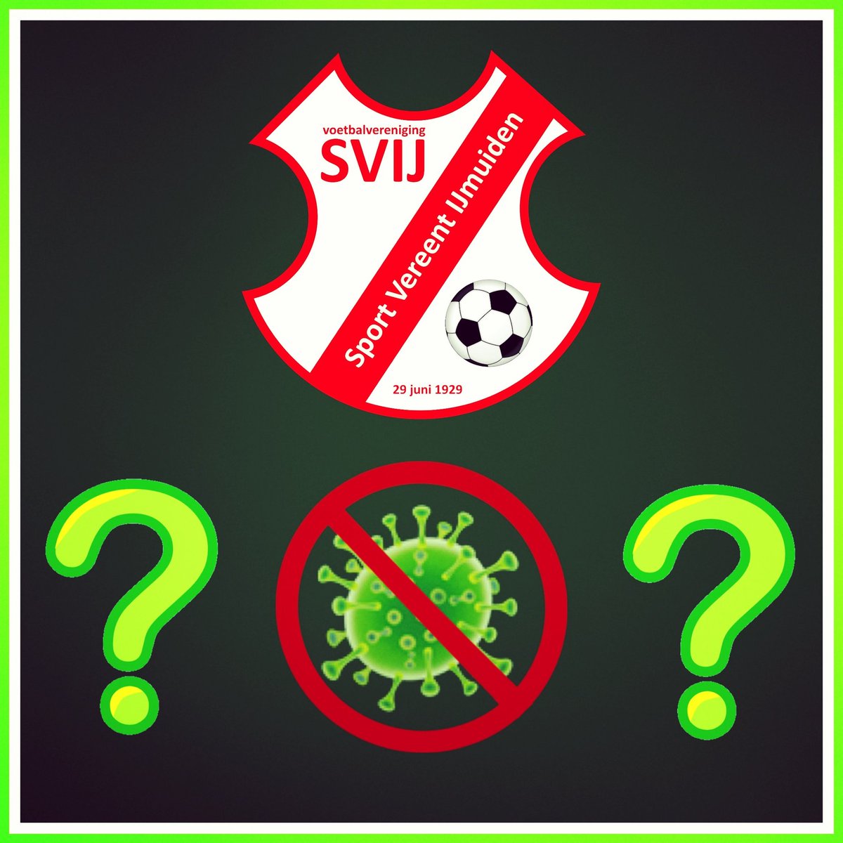 Groen licht, versoepeling vanuit het kabinet voor kinderen tot 12 jaar om te trainen. Wat betekent dat voor de jeugd van SVIJ? Vanuit gemeente Velsen zal er eerst gecommuniceerd wat de spelregels zullen zijn. Kortom, we weten nóg niks. We komen we bij jullie terug. #staysafe 🍀