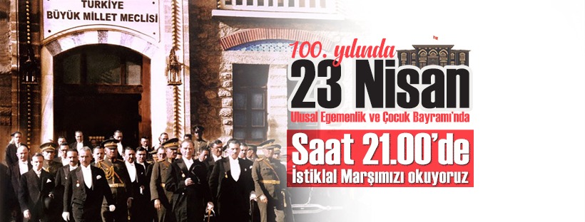 100 yıl önce aynı balkondaydık, bugün yine aynı balkondayız.

Bağımsızlık, özgürlük ve Millî Egemenlik balkonu.

Yarın akşam 21.00'de balkonlarımızda olalım, hep birlikte İstiklâl Marşımızı okuyalım.

#AynıBalkondayız