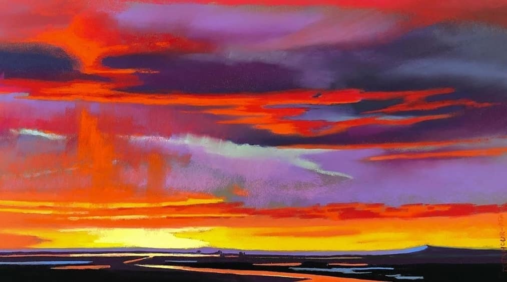 📸: @natasha_isenhour_1 After the Rain 12x24 pastel. Another new one for my solo show @ventanafineart opening June 5th!  #pastelpainter #pastelpainting #redsunset  #newworkswednesday #womenartists instagr.am/p/B_SmAcoHace/