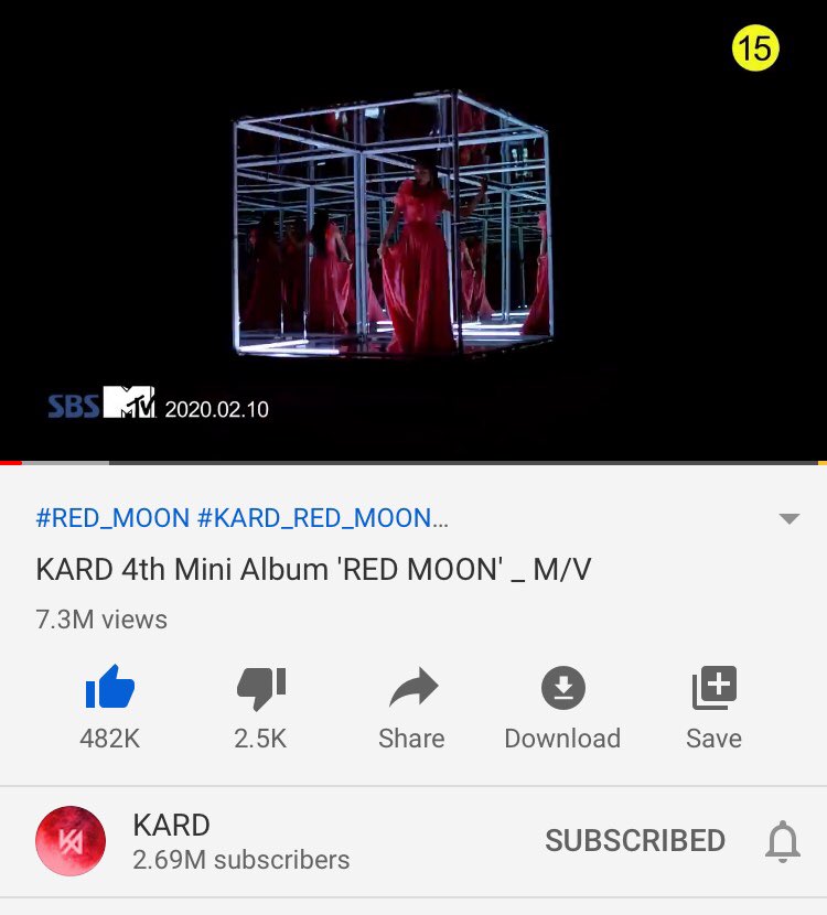 Kard has 250+ Million views collectively on their MVs on YouTube and over 2 Million subscribers on their channel 