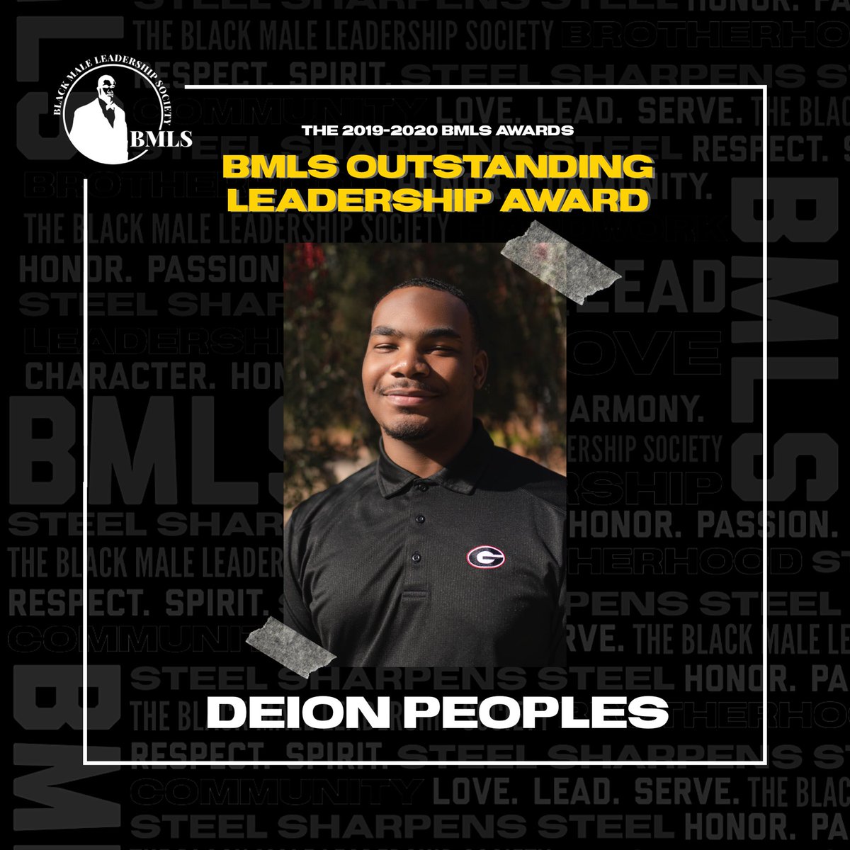 UGABMLS's tweet photo. The BMLS Outstanding Leadership Award goes to Deion Peoples! Deion is a 2nd Year Intended Entertainment and Media Studies Major from Jonesboro, GA. Thank you for your leadership, Deion. We are thankful to have you! #SteelSharpensSteel https://t.co/wBwhiu8MXX