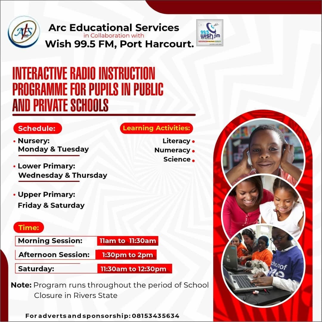 richardobegba's tweet photo. Education Meets Broadcasting

 I'll be live on air at Wish 99.5 FM Port Harcourt tomorrow (23/04/2020) from 1:30pm to teach science to learners in the lower primary level. Tell a parent. Help a child.

#radioteacher #educator #broadcaster #staysafe #radiolearning #portharcourt https://t.co/HKylssdvdo