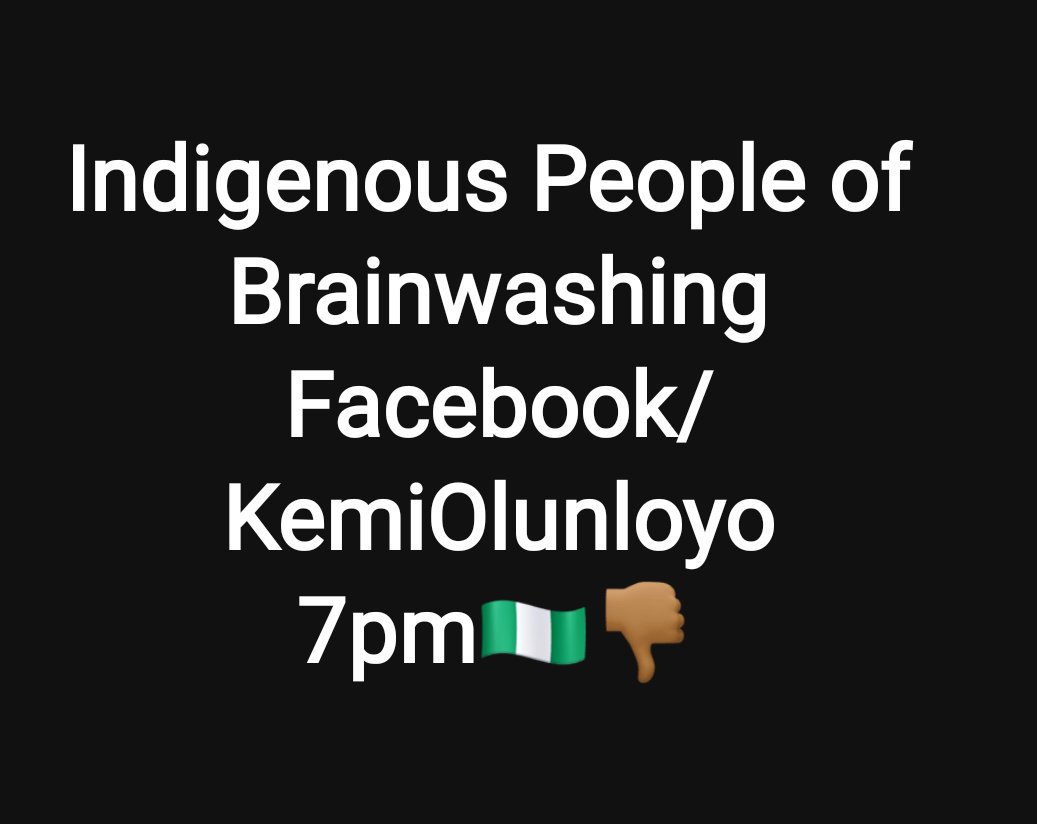 drkemiofnigeria's tweet photo. Tune in to my show #TheLatestNG 
Topic:  Indigenous People of Brainwashing at 7pm on https://t.co/N2TB76OHfj
Why Igbos like Bianca Ojukwu, Ezekwesilli, Okonjo-Iweala, and any meaningful Easterner refuse to join IPOB. They are ANIMALS simple. https://t.co/4nE6yFmNyQ
