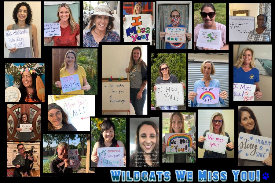 ClaySDUSD's tweet photo. Our teachers and staff miss our students greatly. Please remain safe and healthy. https://t.co/2H40mlZ81Z