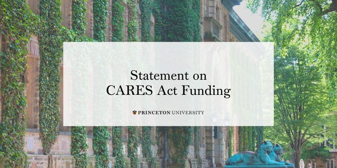 Statement on CARES Act Funding