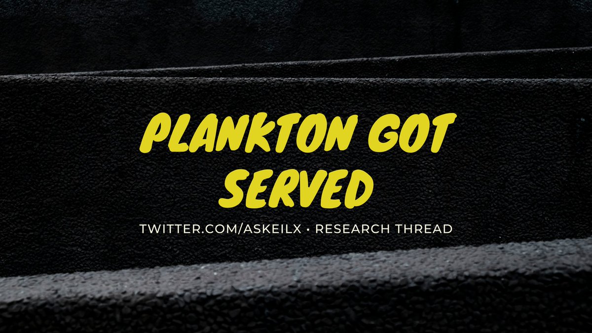 𝙿𝚕𝚊𝚗𝚔𝚝𝚘𝚗 𝙶𝚘𝚝 𝚂𝚎𝚛𝚟𝚎𝚍Reference:  https://creepypasta.fandom.com/wiki/Plankton_Got_Served