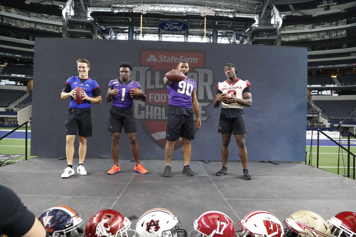 AllStar FB Challenge (@allstarfball) on Twitter photo The #NFLDraft is just 1β£ day away! We wanted to give a shout out to Team <a href="/theACC/">The ACC</a> & Team <a href="/Big12Conference/">Big 12 Conference</a> from the 2β£0β£2β£0β£ <a href="/StateFarm/">State Farm</a> All-Star Football Challenge as they prepare for draft day! The #NFLDraft is just 1β£ day away! We wanted to give a shout out to Team <a href="/theACC/">The ACC</a> & Team <a href="/Big12Conference/">Big 12 Conference</a> from the 2β£0β£2β£0β£ <a href="/StateFarm/">State Farm</a> All-Star Football Challenge as they prepare for draft day!