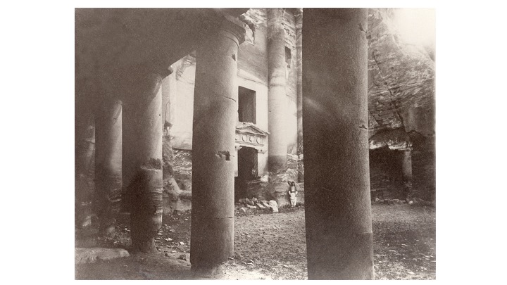 The Urn Tomb, in 1852 and 1910 from the  @PalExFund archives, and today