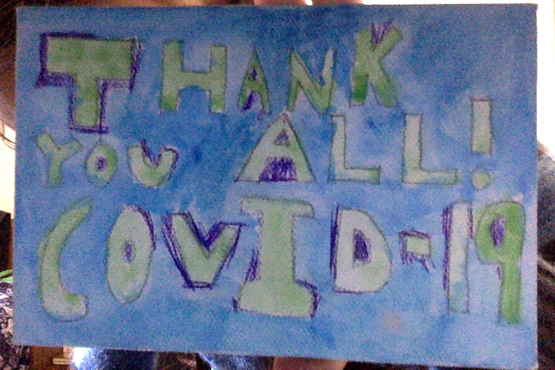 6th in a series of Thank You's made by my Ss to all #healthcareworkers for everything they are doing to help people with covid19. #ccsd93 #RDbulldogs #ProudToBeD93