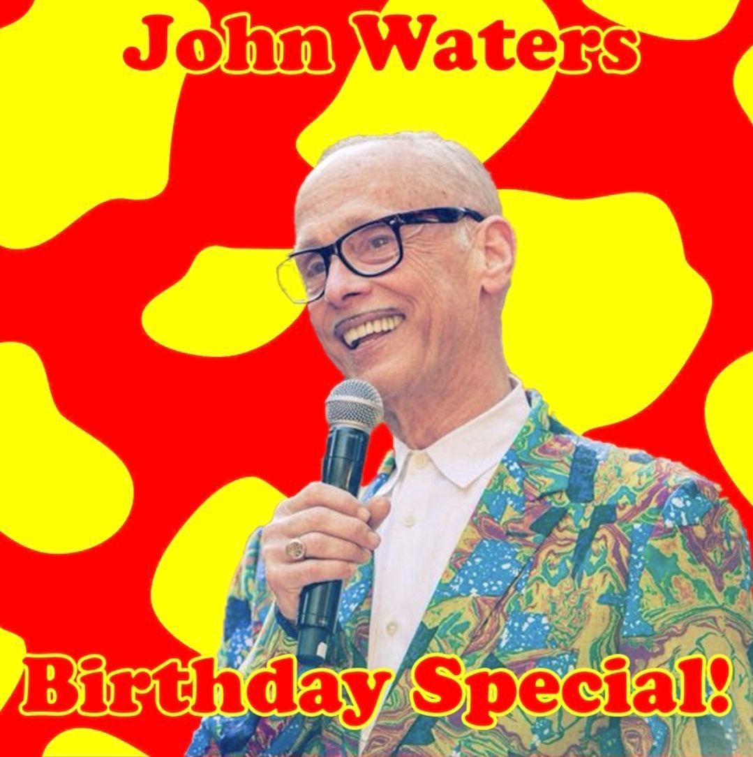 We’re doing $74 Burger Boogaloo tickets to celebrate John Waters’ 74th birthday! Act fast—supplies very limited. Spend Halloween with the Pope of Trash, Bikini Kill, and more! burgerboogaloo.com❤️🎁🎉