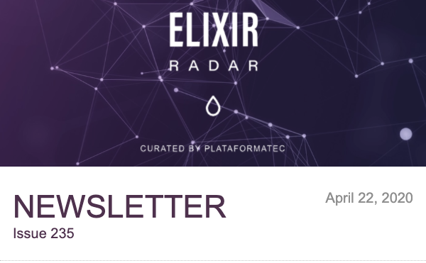 Elixir Radar (@elixir_radar) on Twitter photo Elixir Radar Newsletter 235
ow.ly/wrPv50zlnZM
Thanks to <a href="/jakejohnson/">Jake Johnson 🛠⚡️🔥</a> <a href="/tylerscript/">TƯƠI TRẦN THỊ</a> <a href="/jawakar_d/">Jawakar_D</a> <a href="/szajbus/">Michał Szajbe</a> <a href="/strzibnyj/">Josef Strzibny</a> <a href="/lejboua/">andré</a> Elixir Radar Newsletter 235
ow.ly/wrPv50zlnZM
Thanks to <a href="/jakejohnson/">Jake Johnson 🛠⚡️🔥</a> <a href="/tylerscript/">TƯƠI TRẦN THỊ</a> <a href="/jawakar_d/">Jawakar_D</a> <a href="/szajbus/">Michał Szajbe</a> <a href="/strzibnyj/">Josef Strzibny</a> <a href="/lejboua/">andré</a>