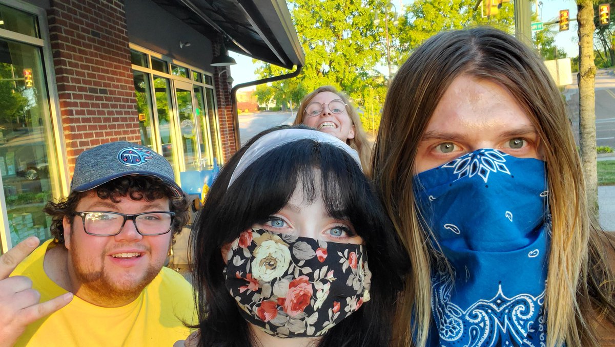 _SkeletonKrew_'s tweet photo. Practicing some safe social etiquette after yesterday's livestream from Rock n Dough! 

Thank you guys so, so, so much for tuning in and supporting local businesses and artists in this weird and trying time.
#livestreamfromquarantine #virtualconcert https://t.co/yZ8MYF1sCK