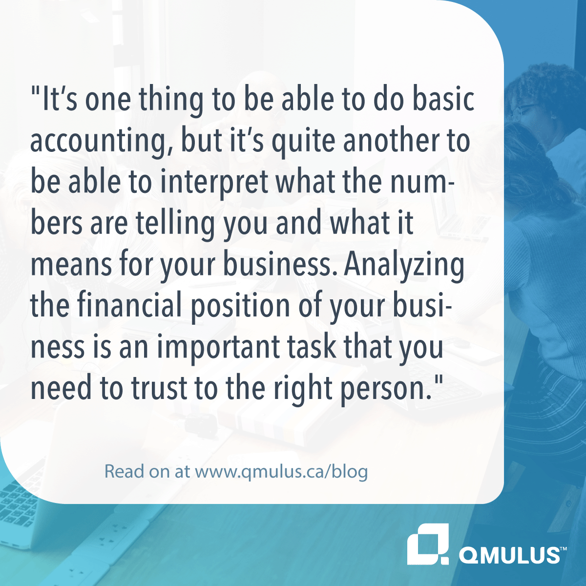 qmulusca's tweet photo. You're an expert at what you do. So are we. 

You need to focus on your business, let us to navigate the changing economic landscape. We're always up-to-date on the evolving government support programs and can adapt them to ensure your SME is secure:
https://t.co/sGO2O4dhiu https://t.co/KFHYfqYwGV