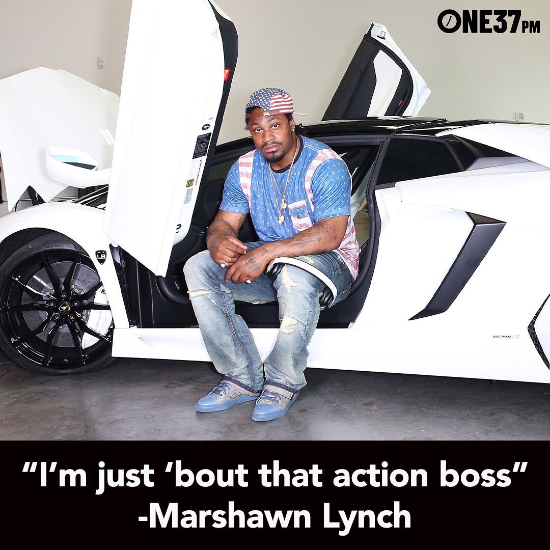 Happy birthday to the one and only \"Beast Mode,\" Marshawn Lynch! 