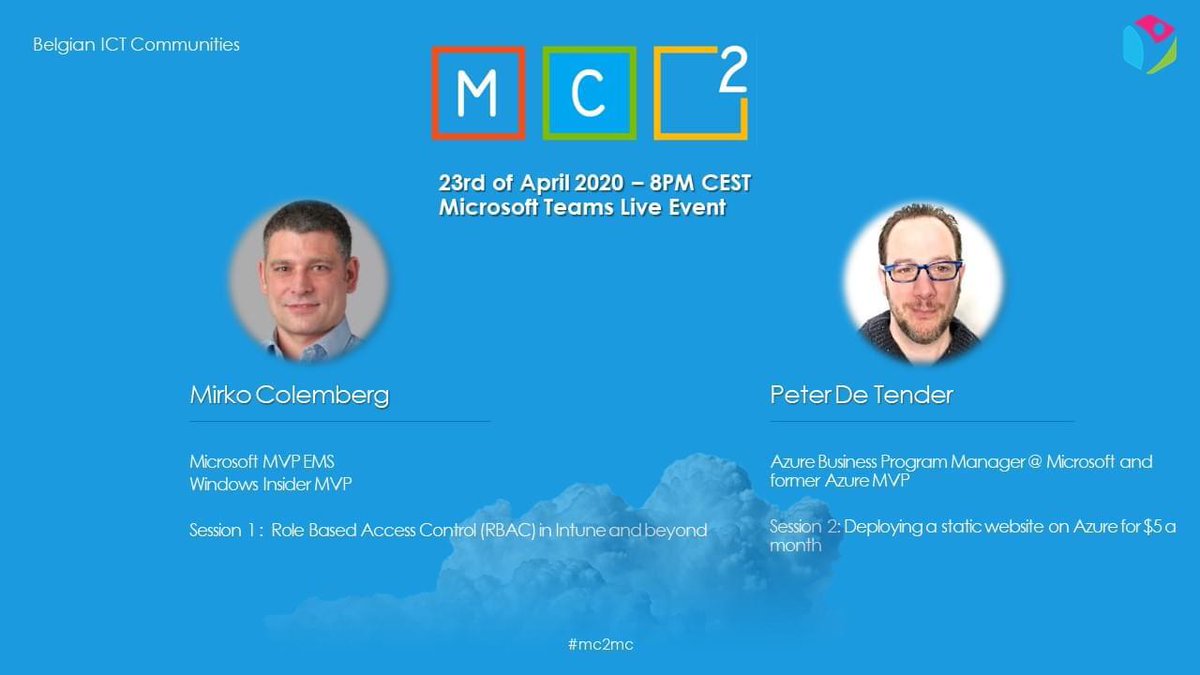 Tim_DK's tweet photo. Proud to be part of #MC2MC and to support the Belgian Community Week. 

Tomorrow we have our virtual event with guest speaker  @mirkocolemberg and @pdtit . More details and registration here: https://t.co/IlyWSEYopD

#Community #Communitpower https://t.co/eEZ3a26ck0
