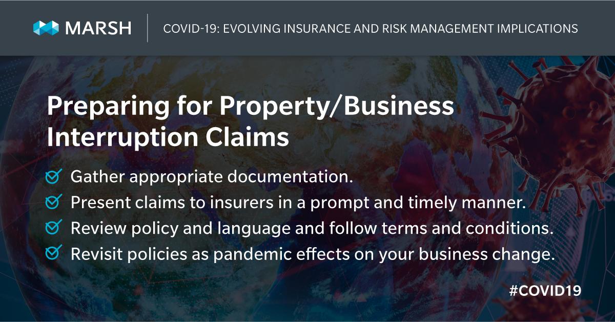 MarshGlobal's tweet photo. #MarshInsight: Businesses must actively respond to the #COVID19 pandemic while also planning for future effects. Learn more now: https://t.co/NJiWb5dZ7Y https://t.co/GRZGC7wc3Y