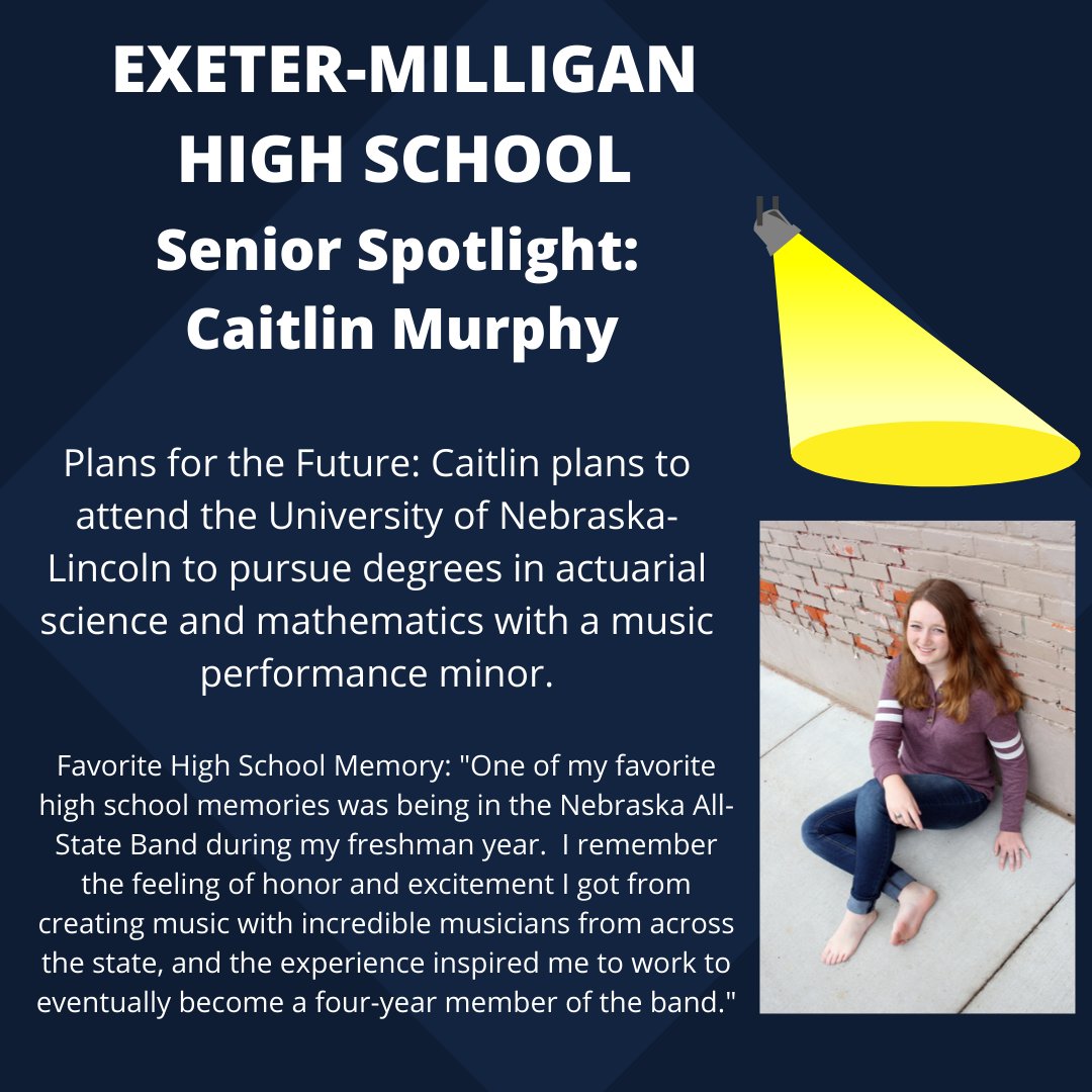 emwolves's tweet photo. Congratulations on your graduation, Caitlin! Wishing you the best for your future plans and goals! #emwolves https://t.co/MEDhneN4gq
