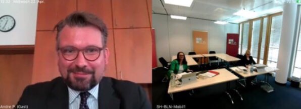 ANDREPHMUELLER's tweet image. 👍🏽 Irgendwie seltsam, aber dennoch richtig gut... Heute habe ich erstmals (virtuell) an der Sitzung „meines“ alten Ausschusses für #Tarifpolitik der @DieBDA teilgenommen – nicht als #Organisator, sondern als #Mitglied. Der #Schnappschuss ist von einem Kollegen... @BDATarifService