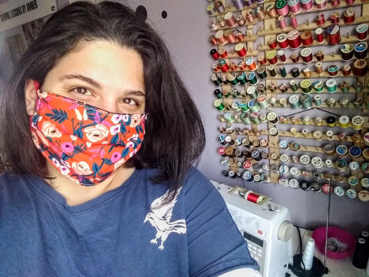 SewingbyAmber's tweet photo. Heads up! 🌈TOMORROW at 6pm EDT I'll be premiering a video that takes you step by step thru sewing a facemask!

🧵TIPS to make it easier to sew ♥️TYPES OF FABRIC to use!

Please 🔃 retweet and I'll post the link on this thread tomorrow🥰

#COVID19 #facemask #facemasktutorial https://t.co/vRVzyfgvsi