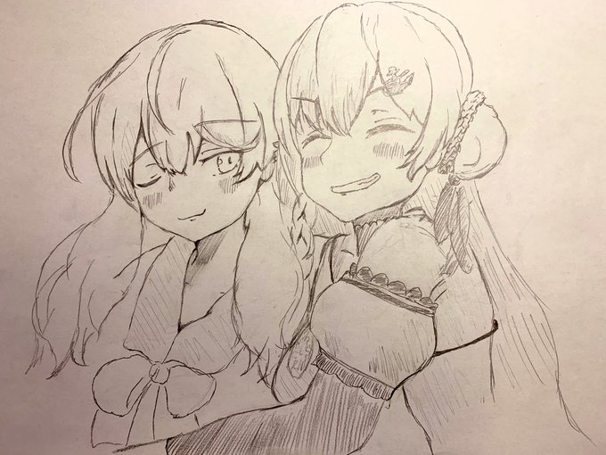 ?「待ったふーさん? 一緒に帰ろ。」

#夜桜たま #北上双葉
#TamaArt #ふたばあーと 