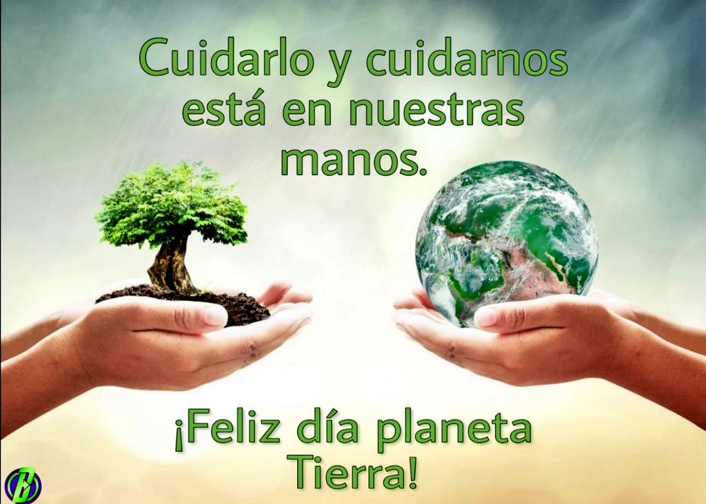 Nuestro planeta nos envía un mensaje "Cuidarlo y cuidarnos está en nuestras manos"
22 de abril #DíaDeLaTierra #CulturaEsSolución