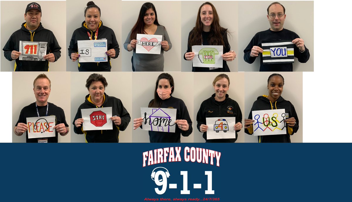roy8236's tweet photo. Fairfax County 911 (DPSC) reminding everyone.....
#IAM911 #911dispatcher #NPSTW #NPSTW2020 https://t.co/pC6MSDqNEZ