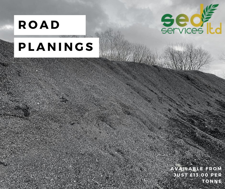 SEDServicesLtd's tweet photo. SED Services Ltd are able to supply and deliver road planing from just £13.00 per tonne delivered, based on a 20 tonne load. Call us today on 01942 723479 to arrange delivery starting from as early as tomorrow #roadplanings #planing #roadworks #road https://t.co/dAhJusubR0