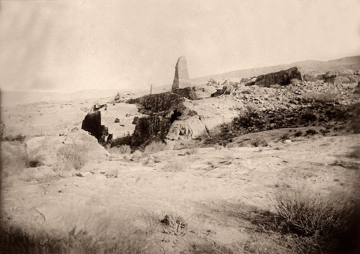 Here are the 'Zibb Attuf', (roughly translating as the 'Merciful Willies'), sacred obelisks near to the high place. ( @PalExFund archives, 1910)