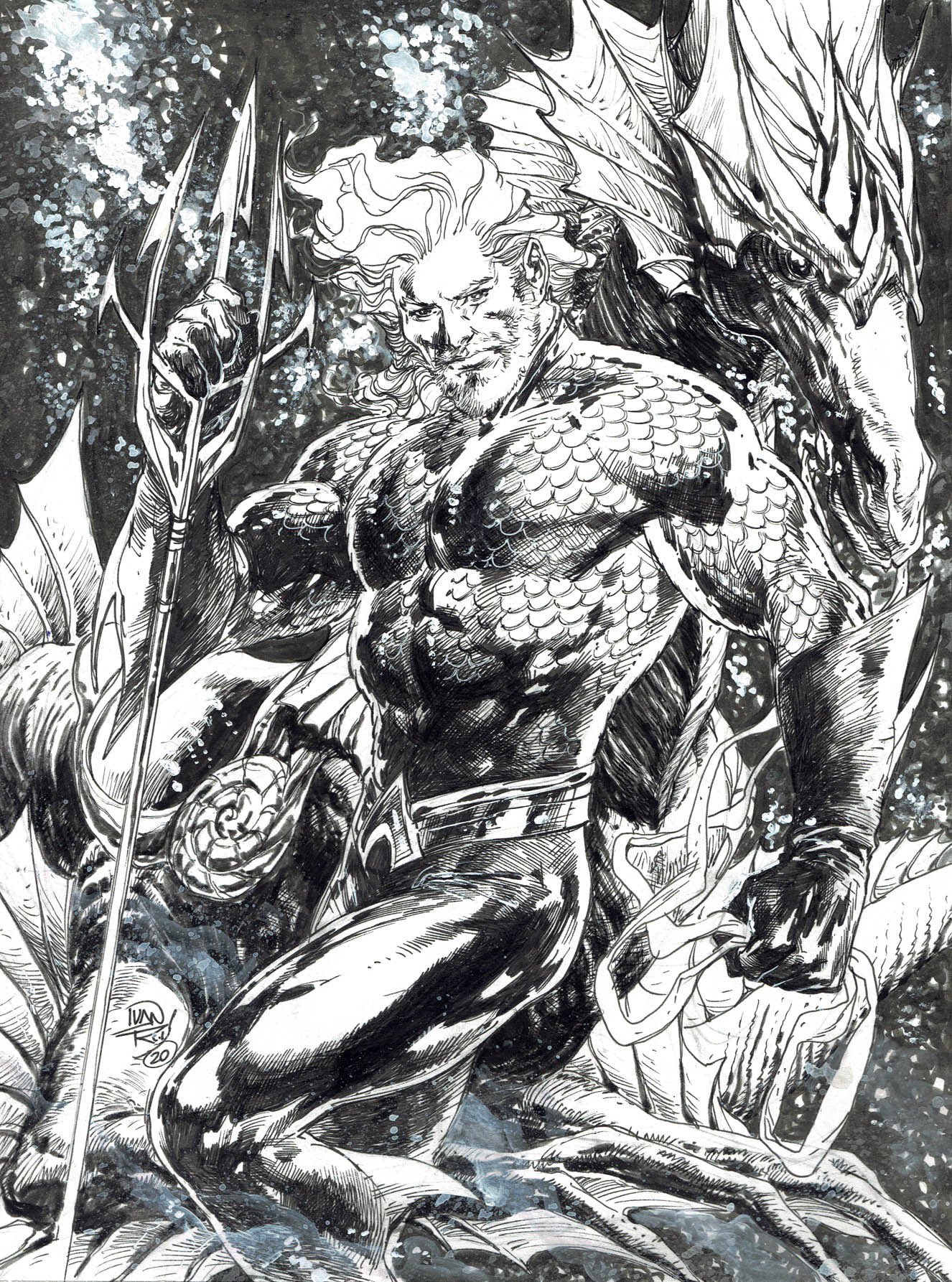 Jim Lee Superstar Artist Ivan Reis Who Catapulted Aquaman Into The Spotlight During The New 52 Has Delivered On Your Guys Choice Of King Of The 7 Seas This Artwork