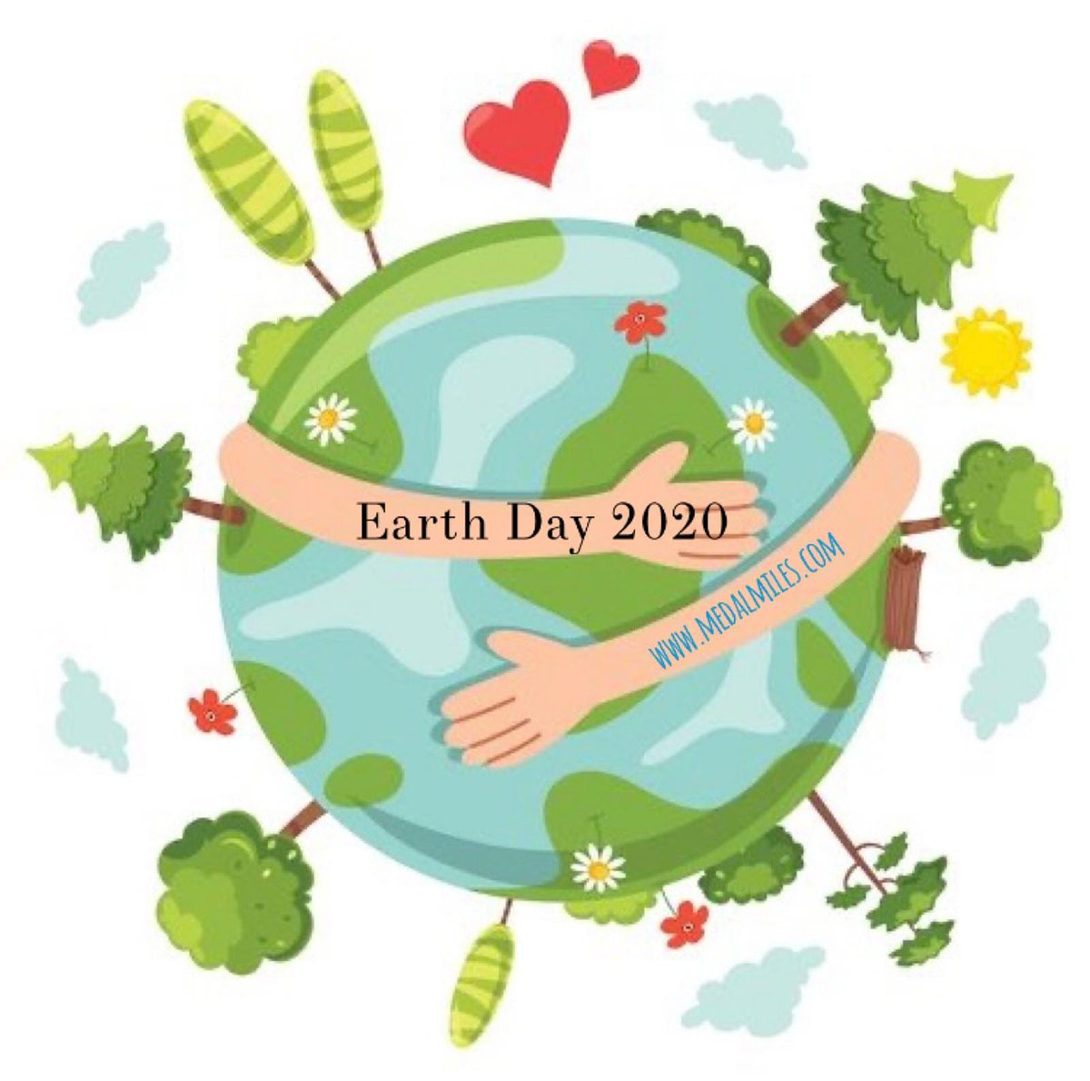 🌍🤲🏼💕 #medalmiles #virtualrun #EarthDay2020