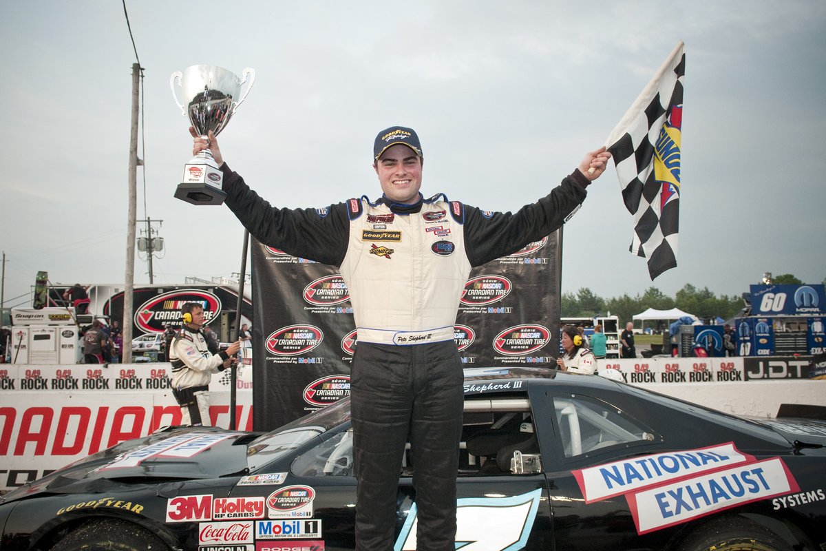 Last night we watch the final race at the <a href="/CTMPOfficial/">CTMP</a> Oval and saw <a href="/Petey_3/">Pete Shepherd</a> score his second win of the season 🏁✌️ 

Here is a look back at the 2013 Clarington 200

📝→ bit.ly/3eEAsUG
Rewatch all the action→ bit.ly/2x32CI4 

#NASCARPintys | #RootsRewind