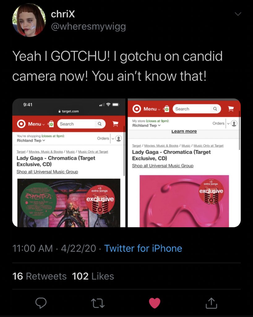 And finally today... TARGET POSTING THE TRACK LIST. LITERALLY TARGET?!!!!! How could TARGET accidentally leave this up for almost 3 hours. Thread to be continued.