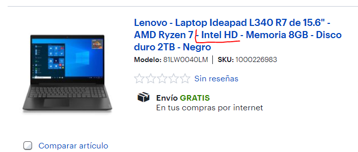 Kike_Cerecero's tweet image. hoy ando viendo muchos #DatosGeek
me quieren explicar @BestBuyMexico @LenovoLatam como le hacen para que una laptop con un poderoso #ryzen7 y gráficos intel HD
jajajajajjajaja 😂🤣