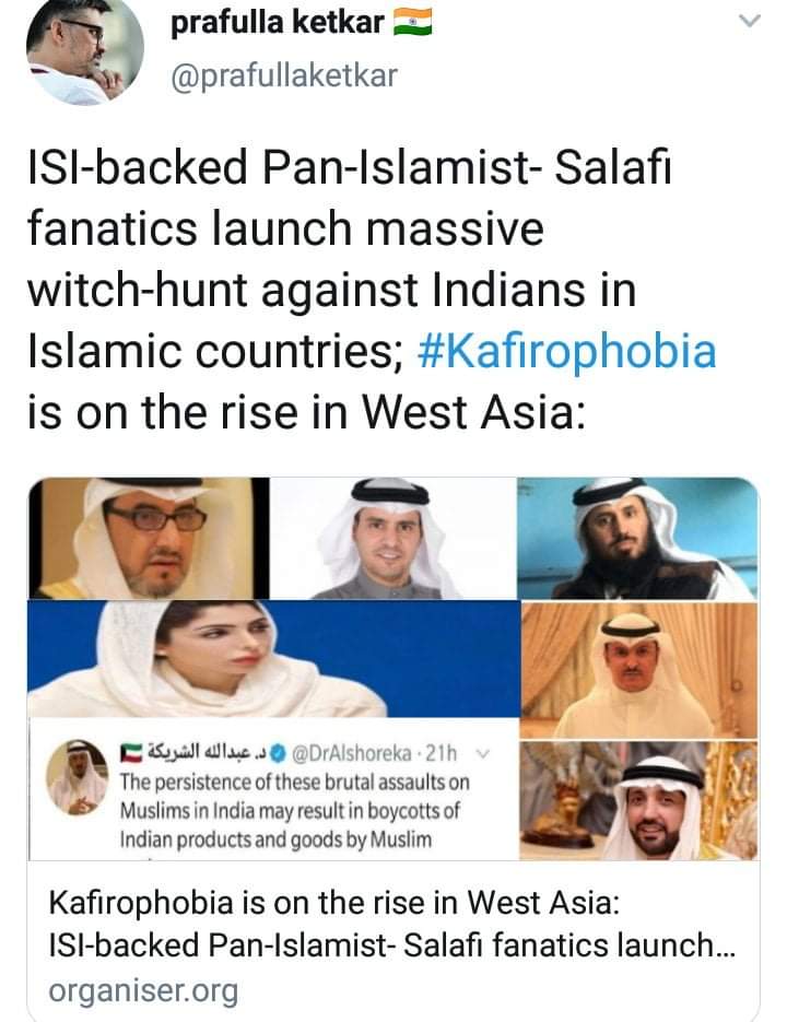 Capt_Tipu_Pk's tweet photo. #TimeToBoycottIndia Height of Stupidly That Foolish Editor is blaming to ISI and Pakistan
About Islamophobia in India
To Convert Kafir phobia What a Chutyapa yar They want to divert attention Muslims From Indian Extremism & Racism against Muslims https://t.co/0MQAeaFj6N