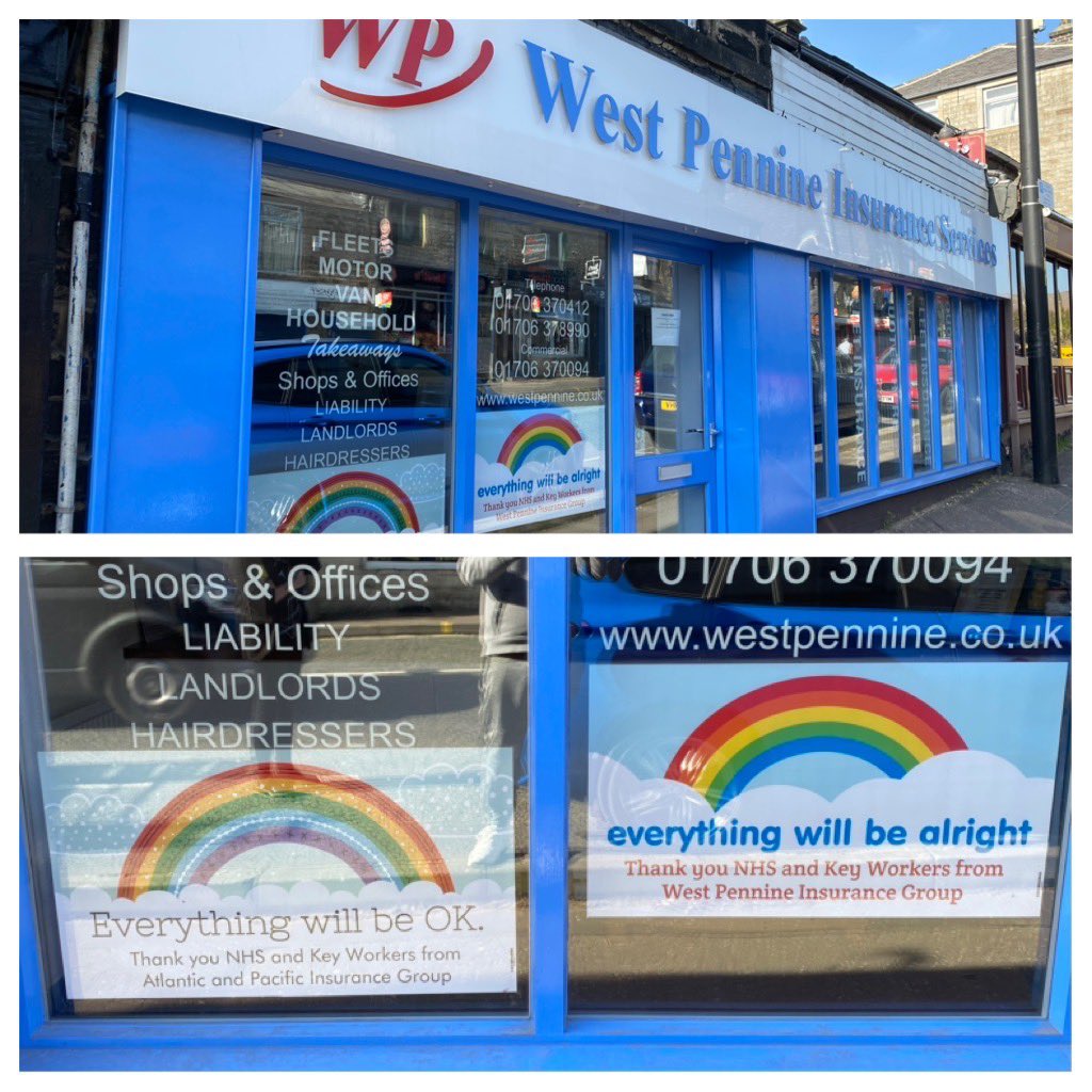 taxibroker's tweet image. We put some banners up at our head office in littleborough today. #StayAtHome #everythingwillbeok
