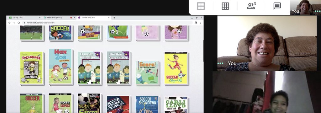 eburke814's tweet photo. Happiness is helping scholars look for books that they are interested in!!! @NycmyON @myONreader #JewelofLongIslandCity https://t.co/hnxo5hoyFB