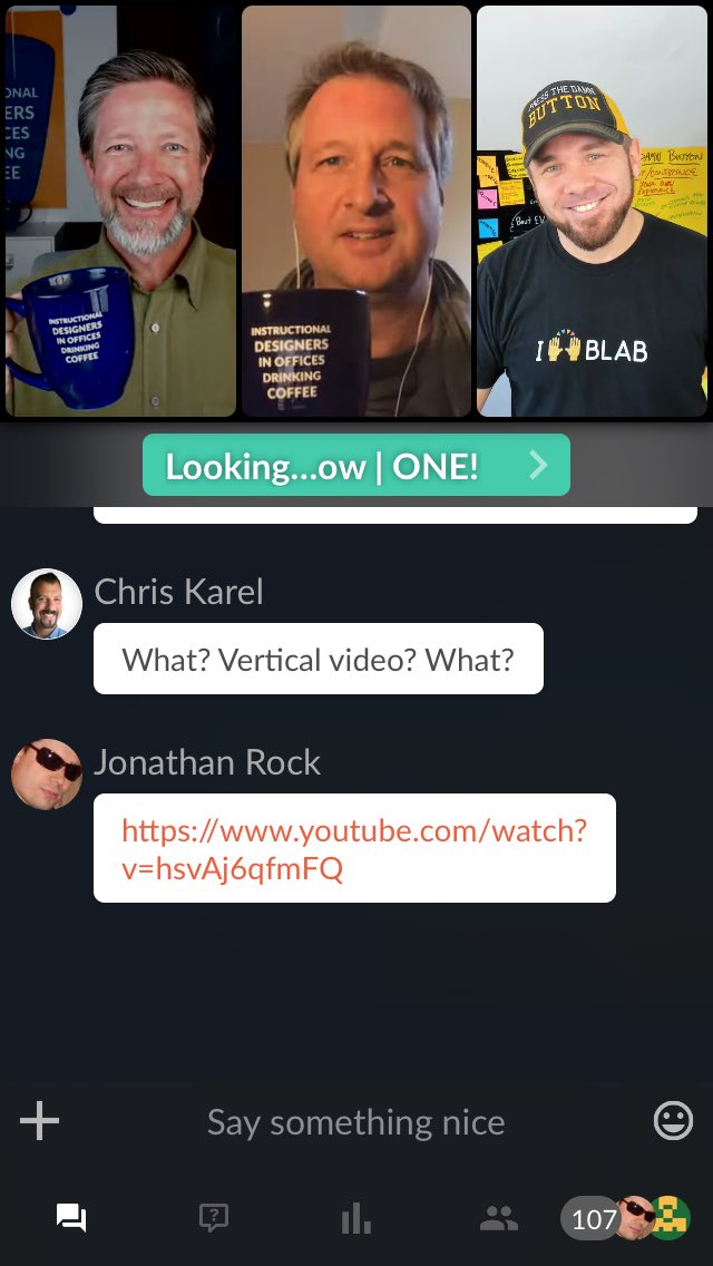 ebrottsoclearn's tweet photo. L&D peeps, this morningโs session with #idiodc was quite good. I went mobile with it as I was watching the 5 yr old. FWIW, โฆ@iSocialFanzโฉ and crew held up well in competing with Super Grover for my attention. #wfhdad https://t.co/0E3DQJveg7