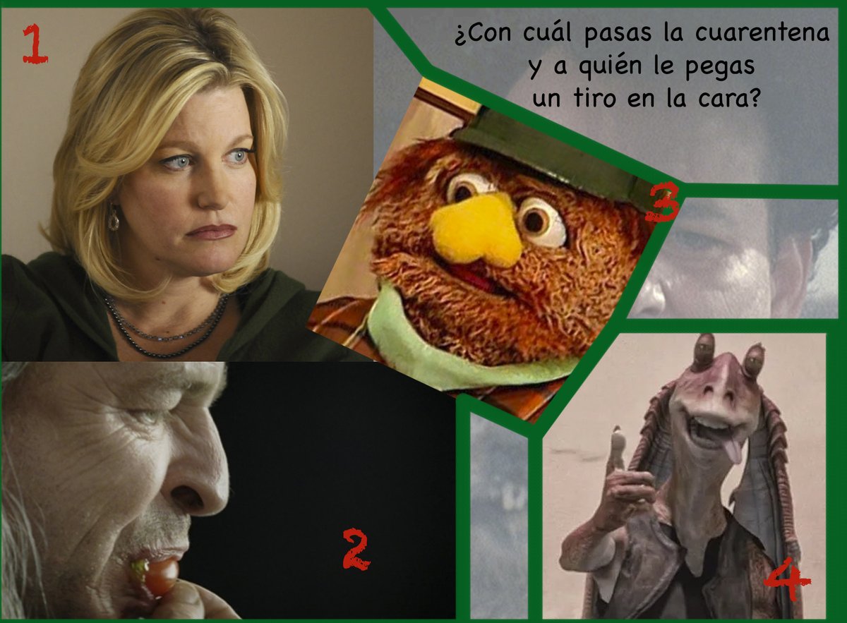 yosoycinefilo's tweet photo. Haced vuestra elección. #SkylerW #DonPimpon #DenethorII #JarJarBinks https://t.co/D3mcaxVAAZ