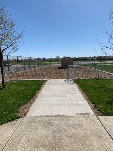 EHMSGarden's tweet photo. District staff have completed the initial installation of the garden space. Next come raised beds and plants
 #TeacherDrivenChange  #CTAIFT #WeAreCTA #EGEALeadership https://t.co/qPUScCwRUu