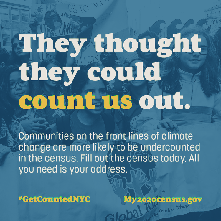 globalkids's tweet photo. On this #EarthDay, make sure your community has a voice to #DemandAFuture! Fill out the #2020Census TODAY at https://t.co/lwxqUrpcsE to make sure your community is properly represented! #GetCountedNYC #Census2020 https://t.co/RwPnVcXj04