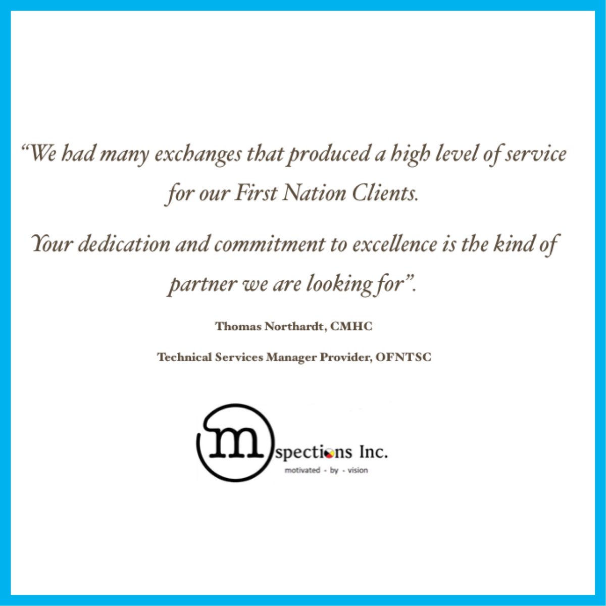 MspectionsInc's tweet image. We take great pride in client satisfaction. 
#likeandshare
#FNHousing #FirstNationPeople #indigenous #indigenoushousing #Ontario #firstnationhousing #assemblyoffirstnations #chiefsofontario #fnpoli