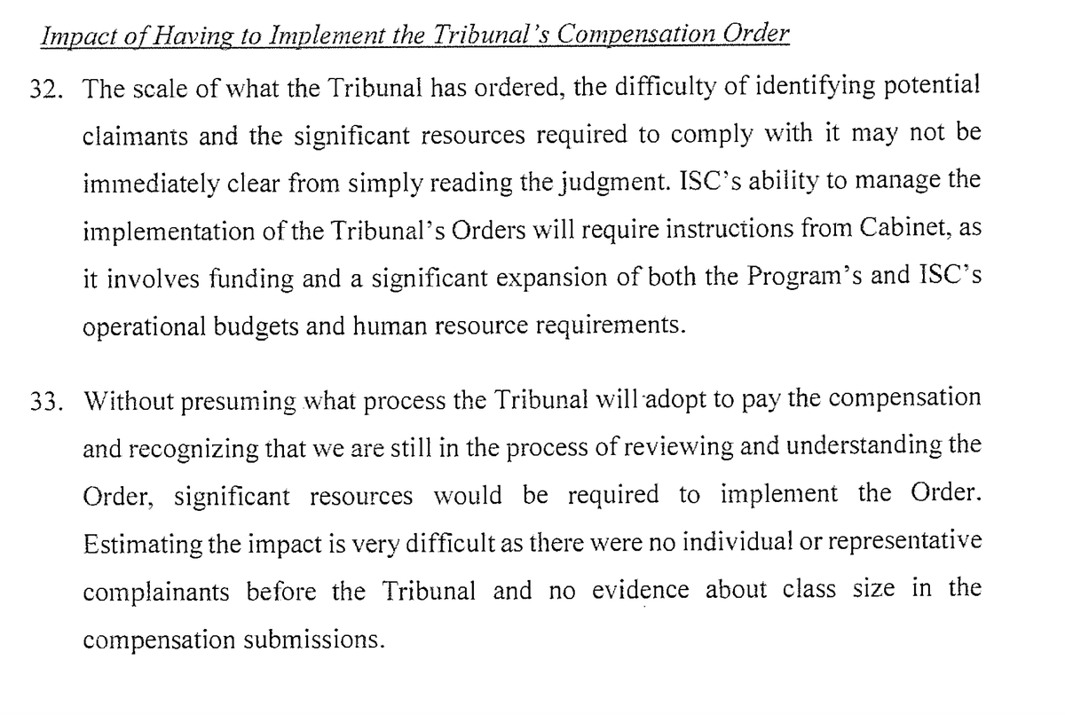 The affidavit of Indigenous Services Canada, Sony Perron, states implies that the government cannot possibly be able to identify recipients and then pay them. But  #PMJT is getting $107 Billion dollars out the door pretty quickly.