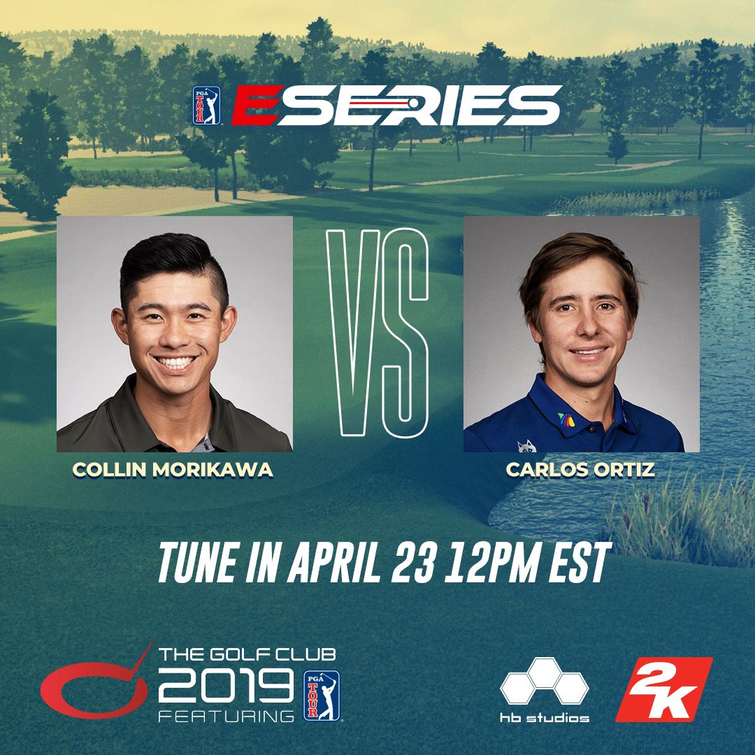 PGATOUR2K's tweet image. Tune in tomorrow as @PGATOUR stars @collin_morikawa and @carlosortizGolf throw down in #TGC2019! The virtual challenge will air tomorrow at 12pm ET / 9am PT on PGA TOUR digital platforms, including bit.ly/2S10c3M, YouTube, Facebook, Twitter and GOLFTV.