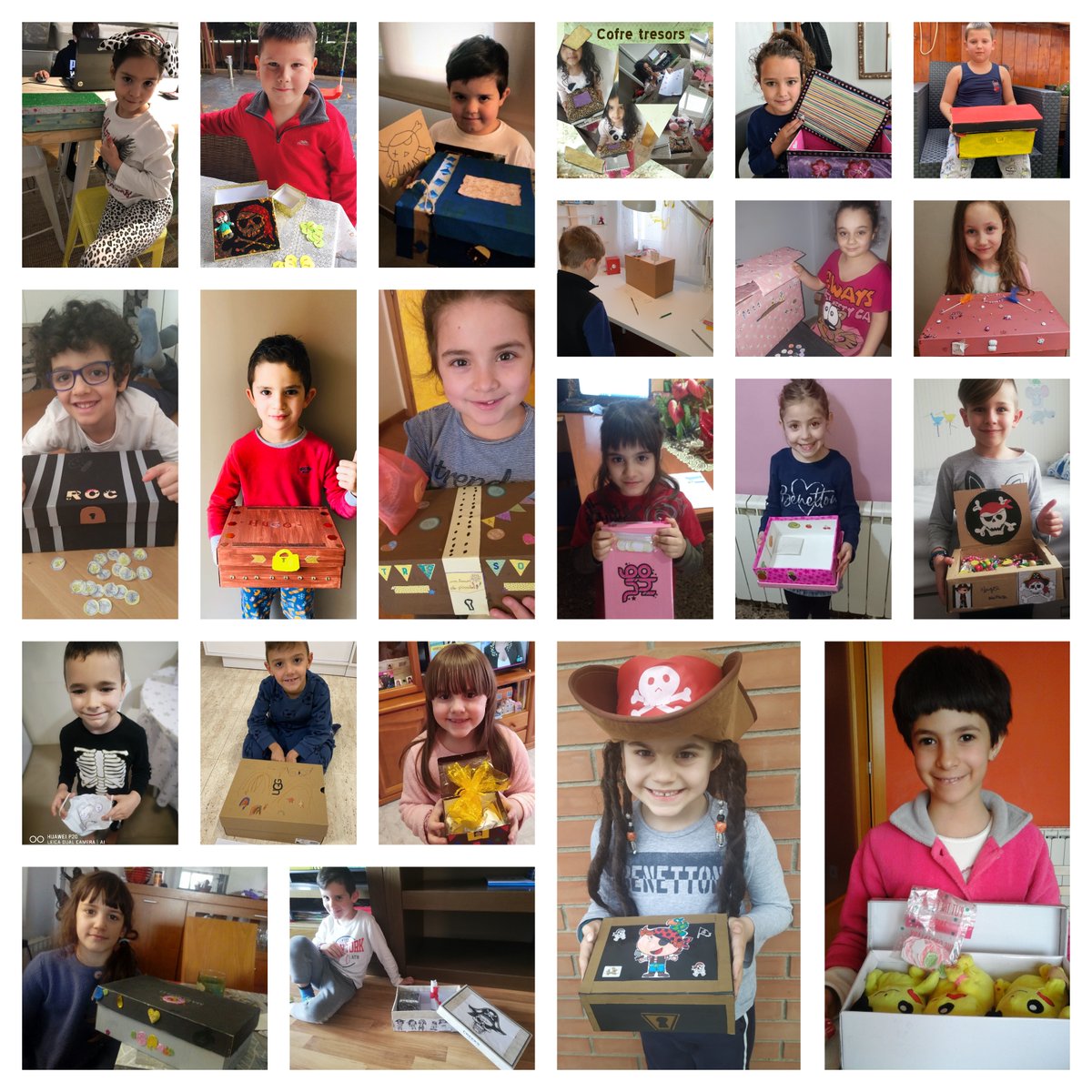 SantJosepReus's tweet photo. Els nens de 1rA fem el nostre cofre del tresor!! #juntsfemescola #reusalcor #santjosep125anys #escolainnovadora #joemquedoacasa #ustrobemafaltar https://t.co/6oPynthWZl