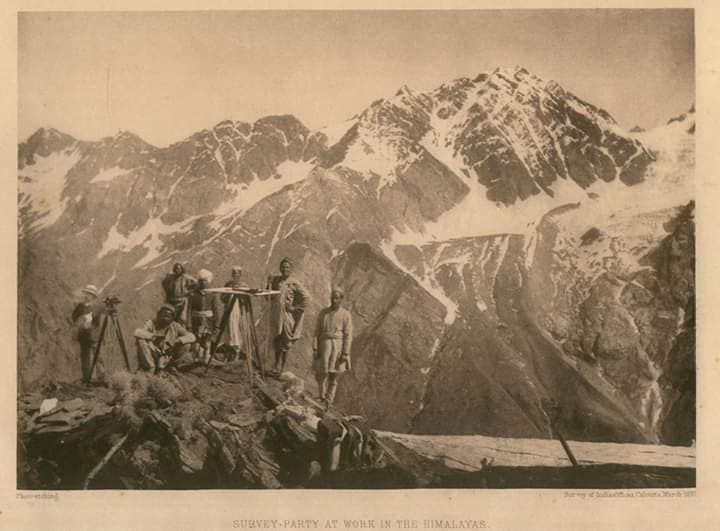 The Great Trigonometrical Survey of  #Himalayas &  #Karakorum (1802 - 1871)The Great Trigonometrical Survey was a project carried out by the Survey of India throughout most of the 19th century. It was piloted in its initial stages by William Lambton, and later by George Everest.