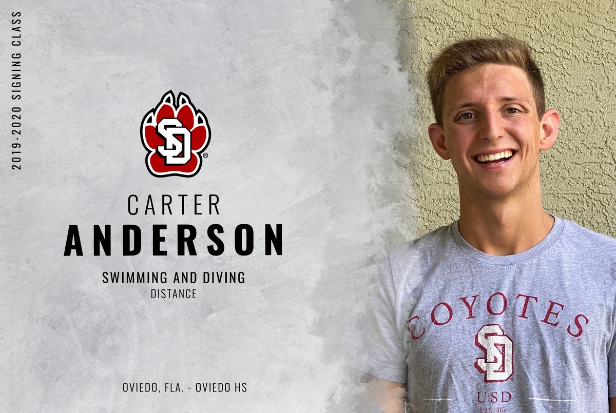 SDCoyotesSwim's tweet photo. Welcome to the @SDCoyotes family, @carter_ander!

#WeAreSouthDakota | #GoYotes 🐾 https://t.co/D4uSXFAQPe