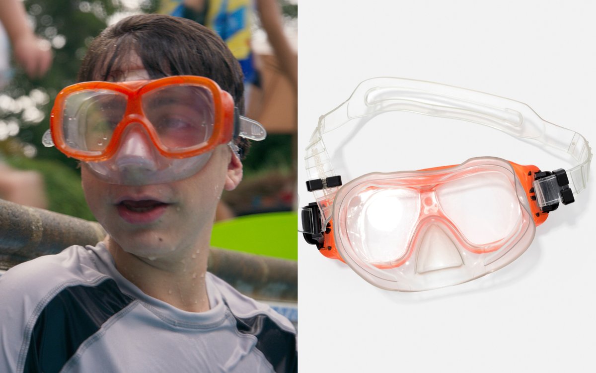 You can bid on the pool goggles worn by Gabe, the chicken nugget chef from  #EighthGrade  https://bit.ly/3bAPkSg 